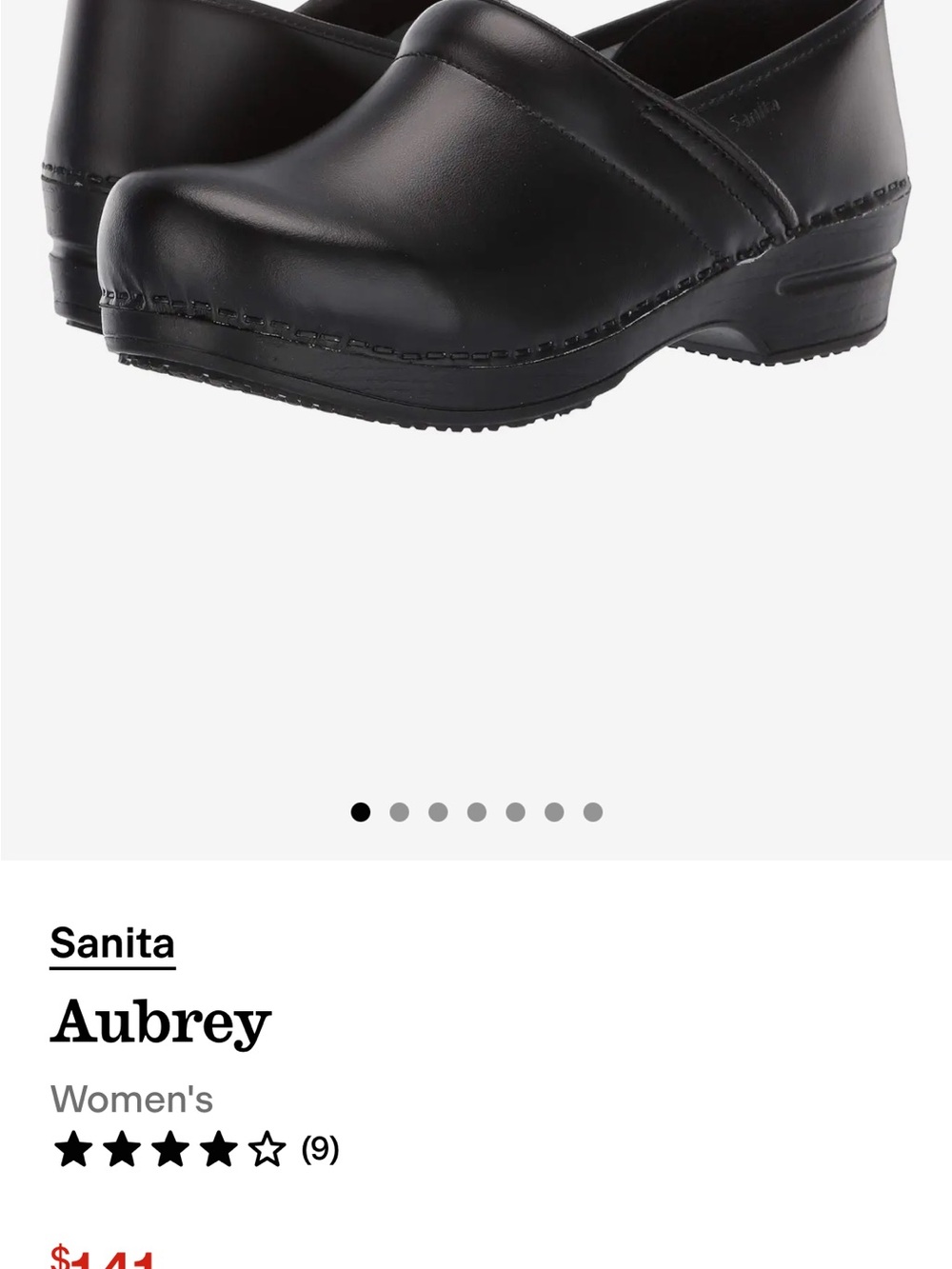 Sanita Black Women's Slip-On Clog